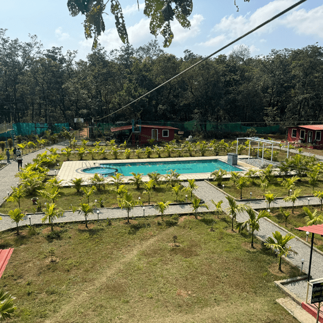 best resort in dandeli - comfort stay and pool